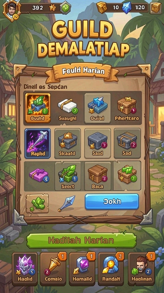 yy123 - Screenshot memperlihatkan misi seru yang sedang dijalankan.